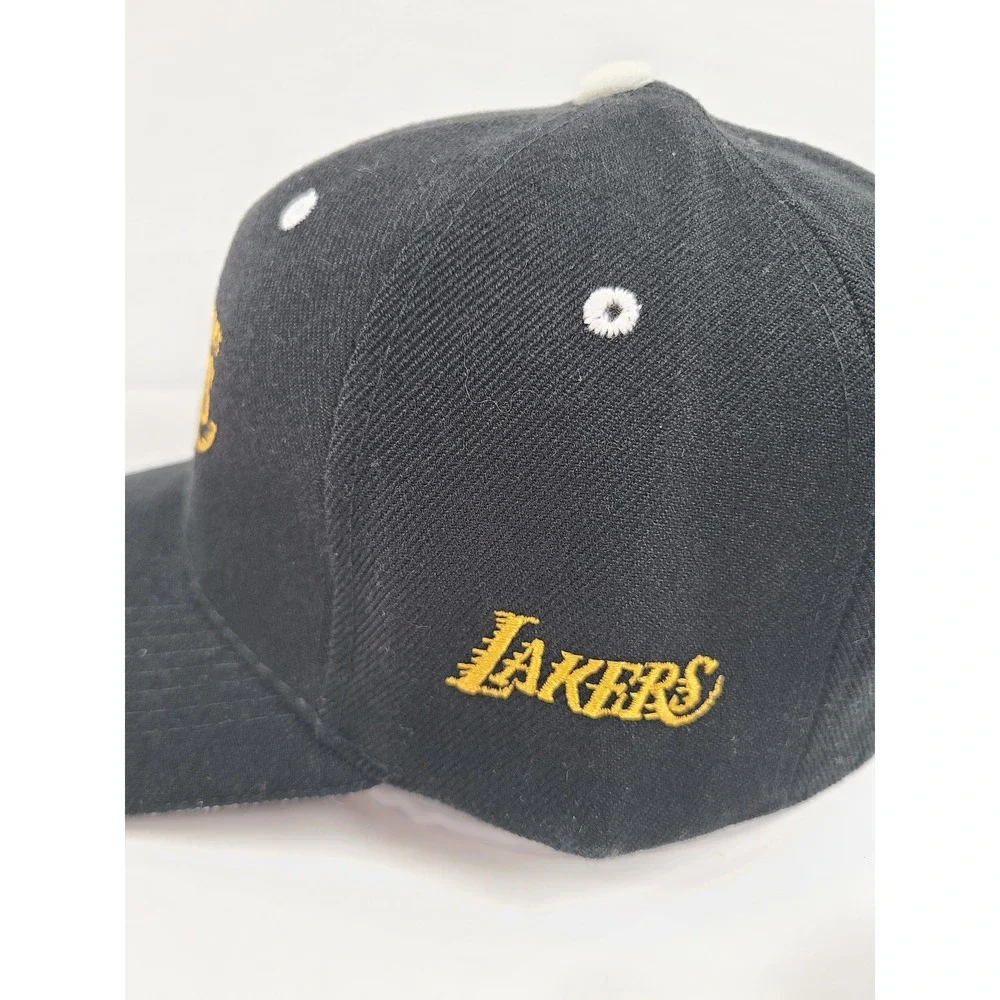 Los Angeles Lakers NBA Basketball Hat Black Embroidered Adjustable Baseball Cap
